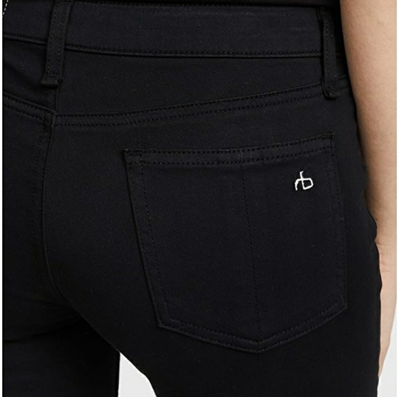 Rag & Bone | The Plush Legging Jean in Black - Picture 9 of 14